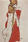 Mother and daughter by Egon Schiele